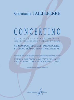 Concertino. Version pour flûte et piano (solistes) et piano Version pour flûte et piano (solistes) et piano